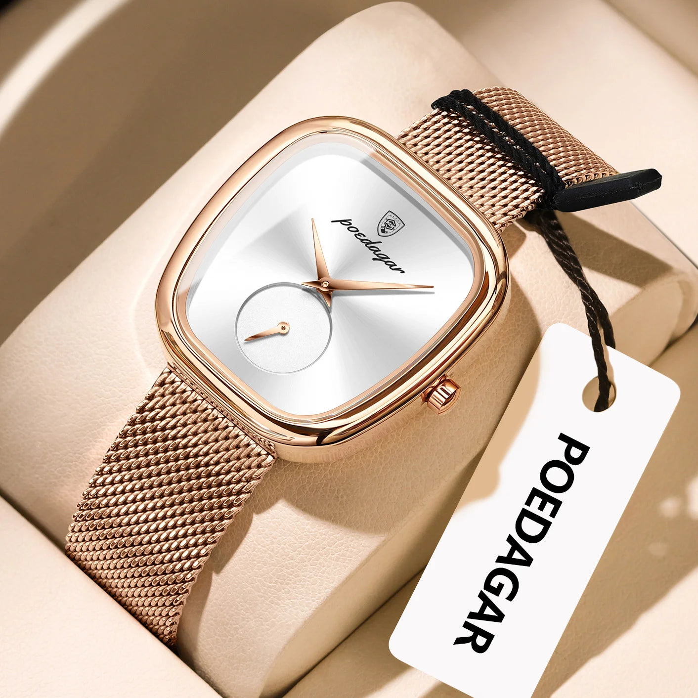 Montre de luxe femme montre étanche en acier inoxydable
