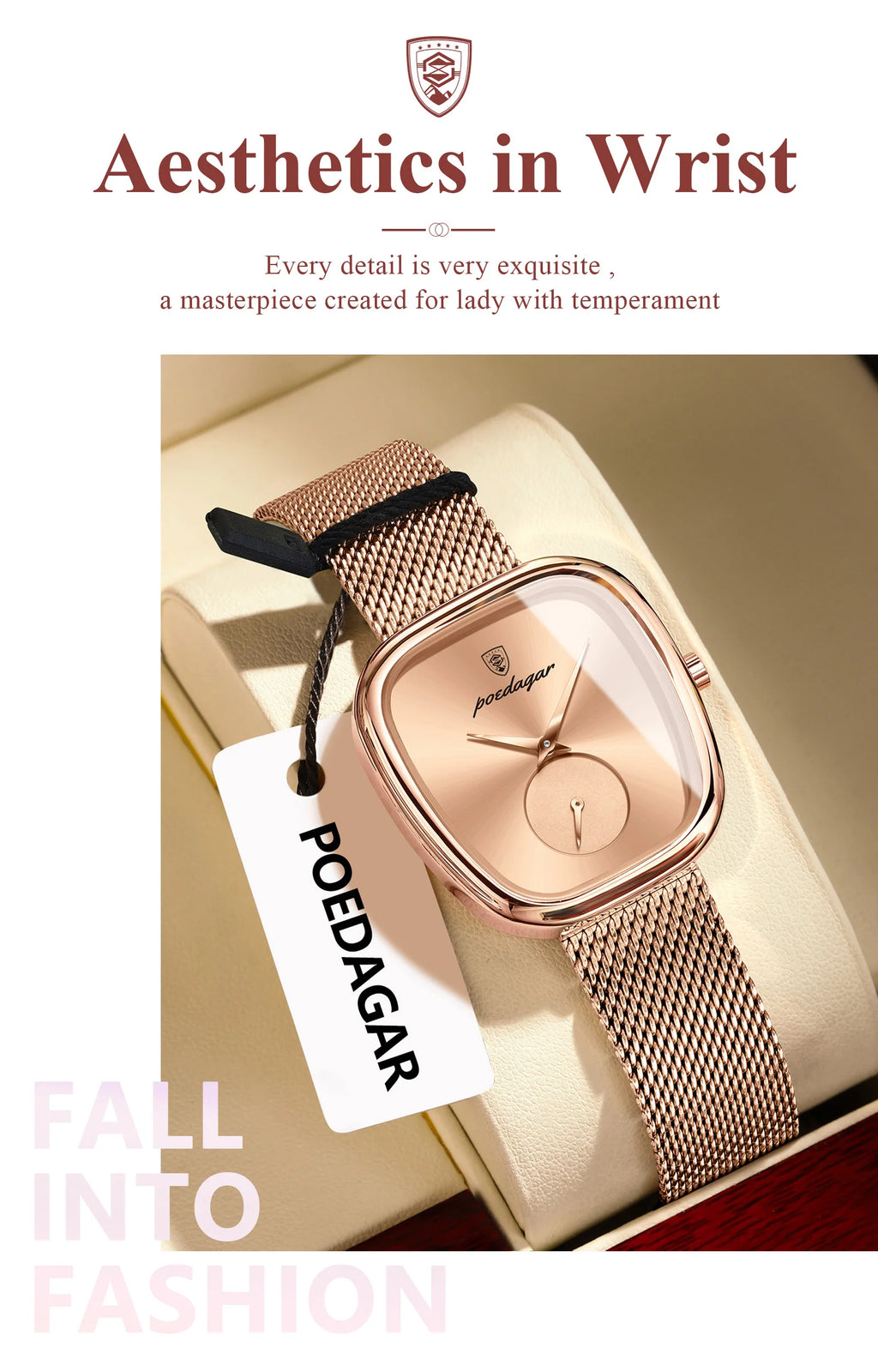 Montre de luxe femme montre étanche en acier inoxydable