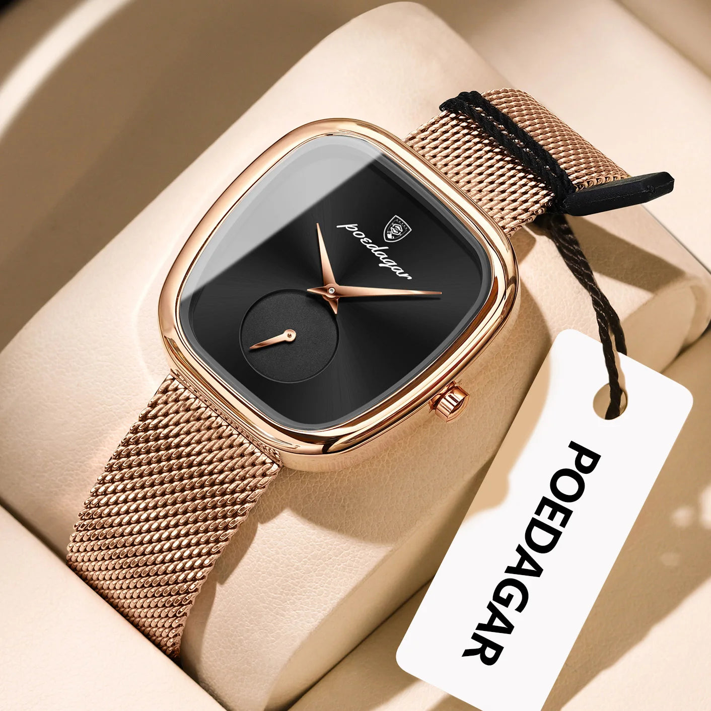 Montre de luxe femme montre étanche en acier inoxydable