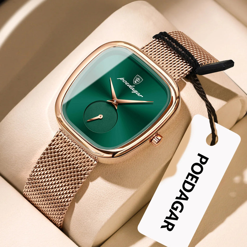 Montre de luxe femme montre étanche en acier inoxydable
