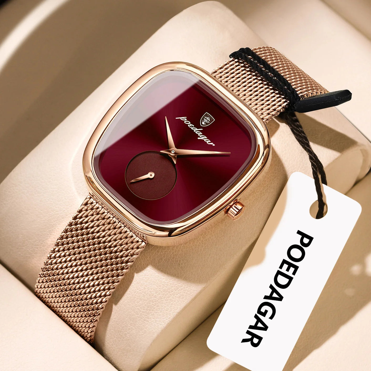 Montre de luxe femme montre étanche en acier inoxydable
