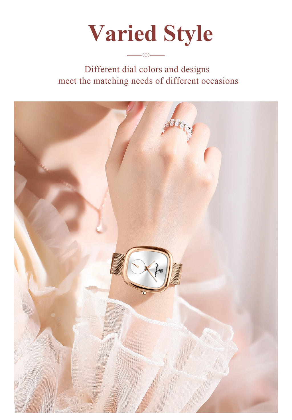 Montre de luxe femme montre étanche en acier inoxydable