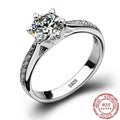 Bague de luxe en argent Sterling 925 pour femmes, bijoux à Six griffes